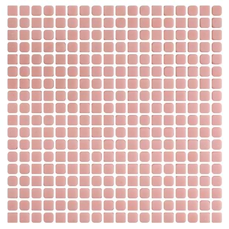 Venini Pink 1/2" Mini Square Frosted Glass Mosaic Tile