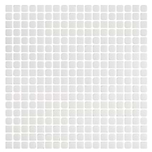 Venini White 1/2" Mini Square Frosted Glass Mosaic Tile