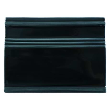 Nabi Midnight Blue Green 6x8 Crackled Glossy Glass Base Molding