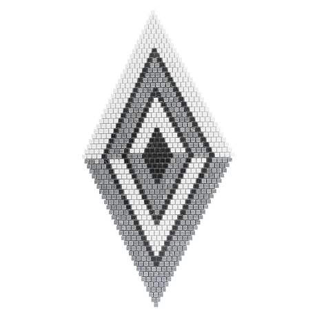 Uma Gray and White Polished Marble Micro Mosaic Tile