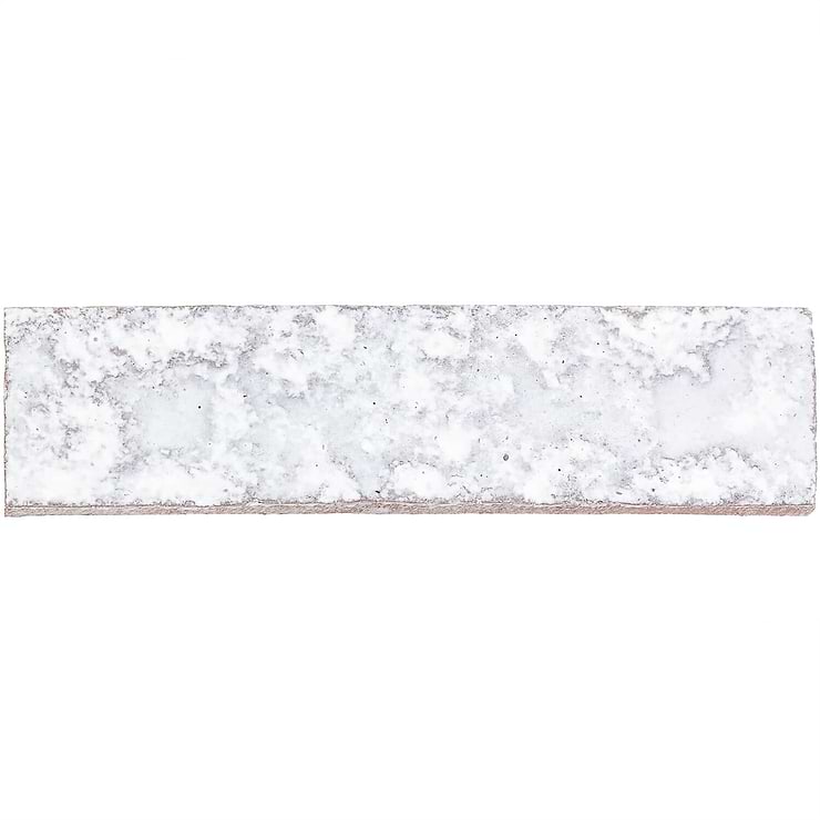 Easton Mesa Polished White 2x8 Clay Tile