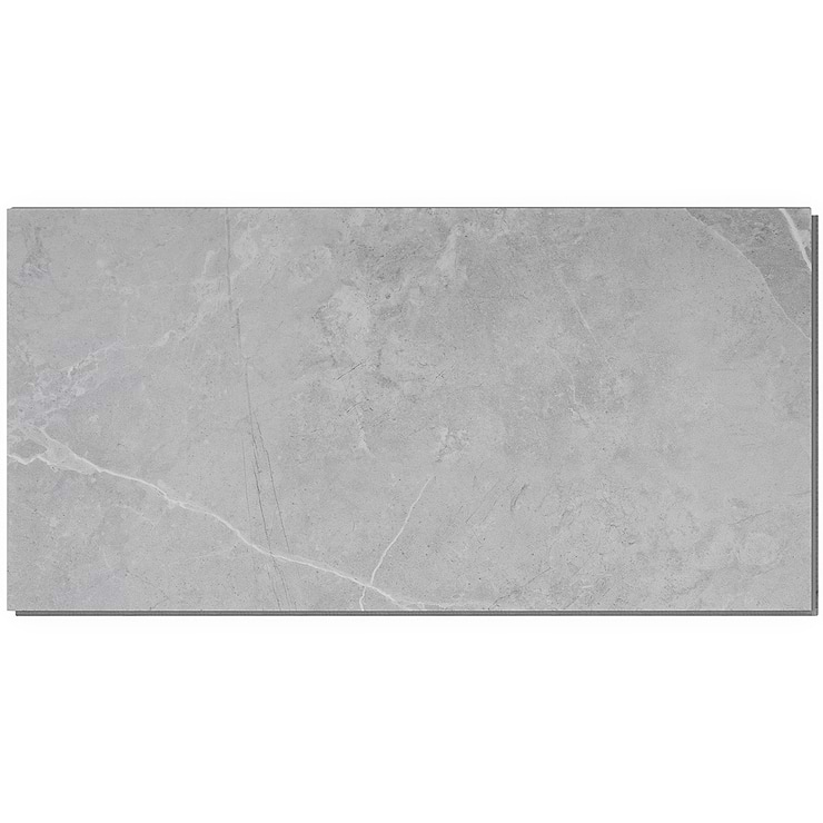 Optoro Chauny Marble Medium Gray 28mil Wear Layer Rigid Core Click 12x24 Luxury Vinyl Tile