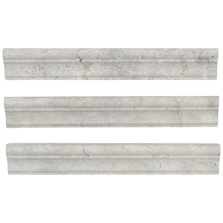 Tundra Gray 2x12 Honed Limestone Cornice Molding