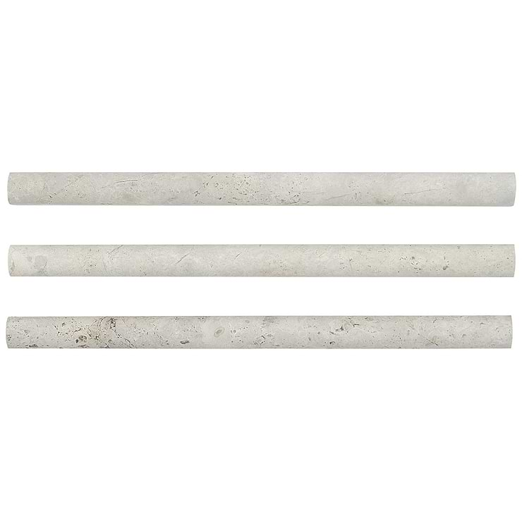 Tundra Gray 1x12 Honed Limestone Pencil Molding