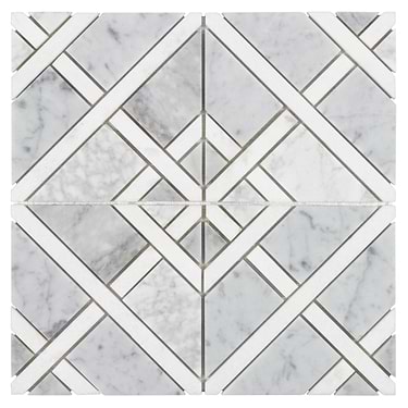 Euphoria Marble Selago Gray 12x12 Square Polished Mosaic