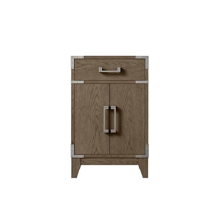 Aiden Gray Oak 20" Single Vanity with Integrated White Acrylic Top