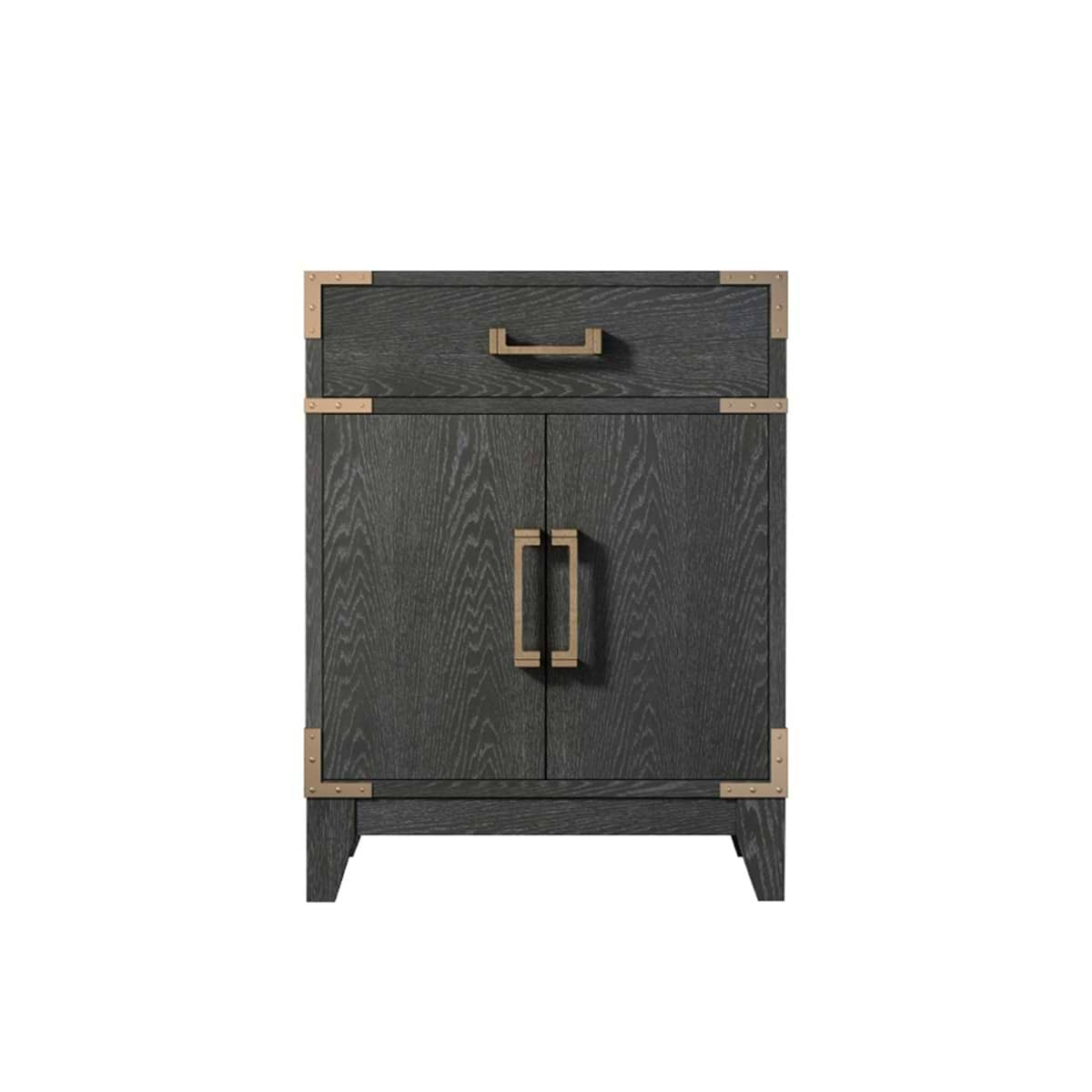 Aiden Black Oak 24" Single Vanity without Top