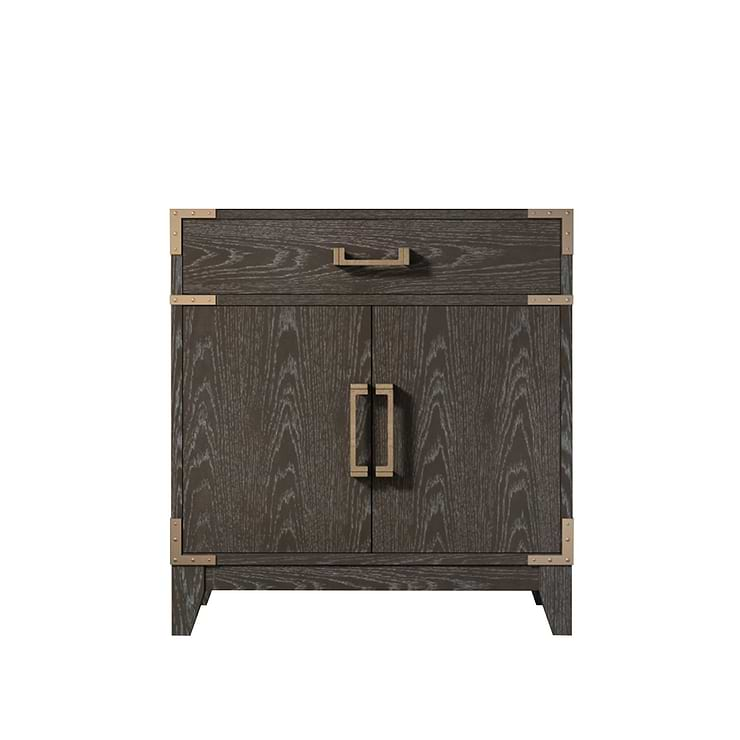 Aiden Brown Oak 30" Single Vanity without Top