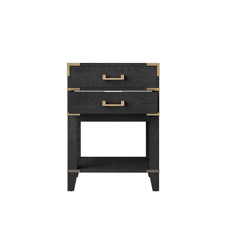 Calico Black Oak 24" Single Vanity with Integrated White Acrylic Top