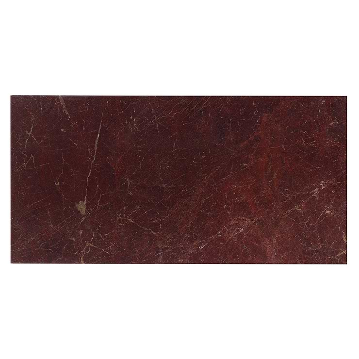 Red Bordeaux 12x24" Polished Marble Tile