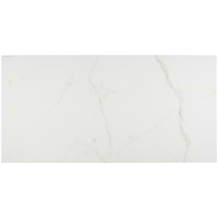 TileBarXL Marmi White Calacatta 24"X48" Polished Porcelain Tile