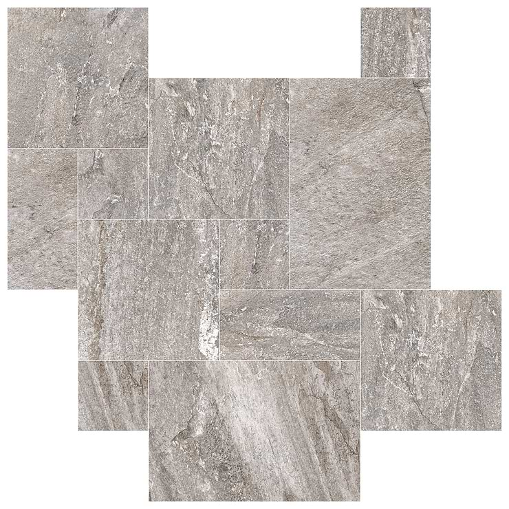 Shala Storm Gray French Pattern Matte Porcelain Tile