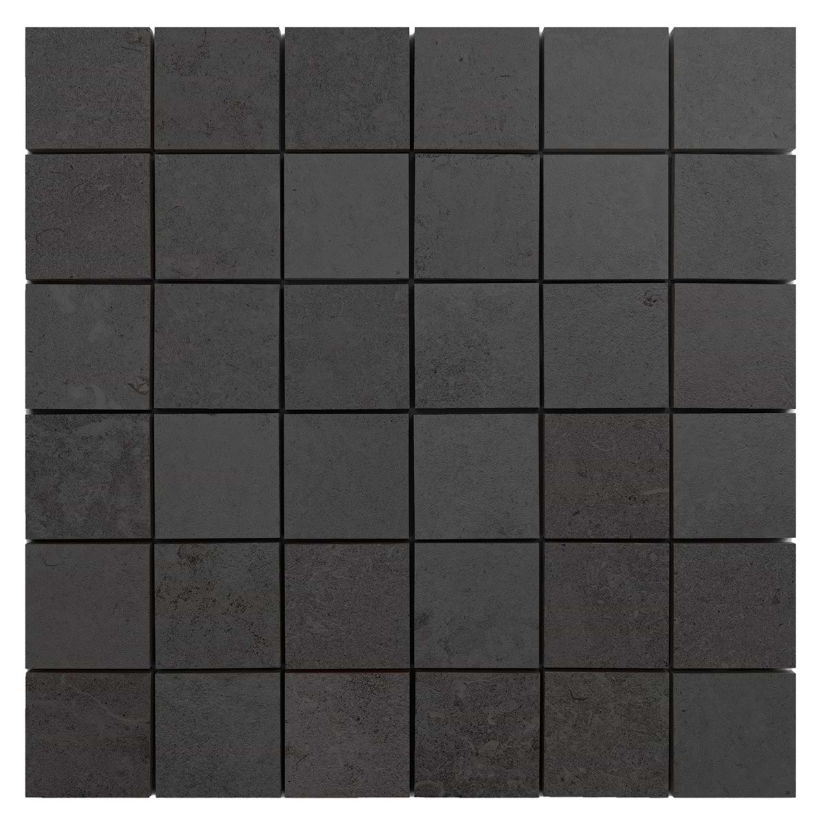 Stoneside Charcoal Gray 2x2 Porcelain Matte Mosaic Tile