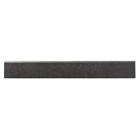 Stoneside Charcoal Gray 3x24 Porcelain Matte Bullnose