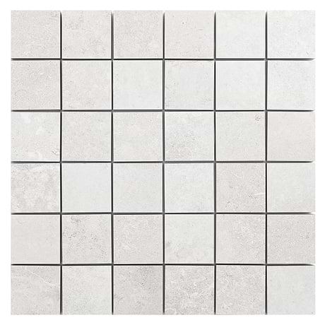 Stoneside Linen Warm Gray 2x2 Porcelain Matte Mosaic Tile