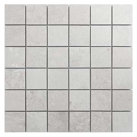 Stoneside Pearl Gray 2x2 Porcelain Matte Mosaic Tile