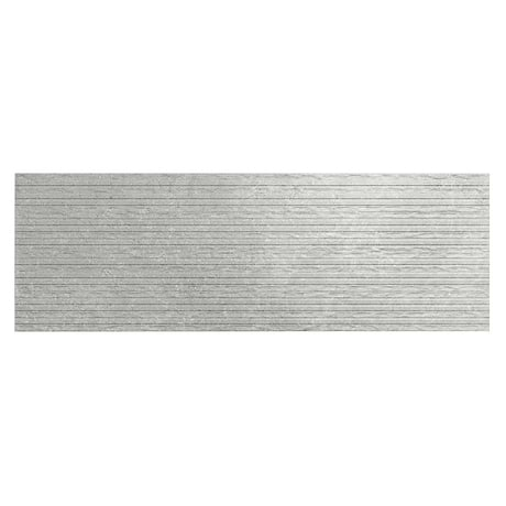 Stoneside Pearl Gray Deco 12x36 Matte Ceramic Tile