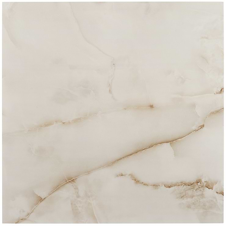 Lumina Onyx Pearl Beige 24x24 Polished Porcelain Tile