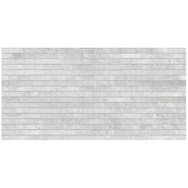 Lune Ribbon Gray 24x48 Matte Porcelain Tile