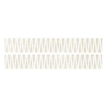 Terramay Deco White 12x36 3D Mixed Finish Matte Ceramic Tile