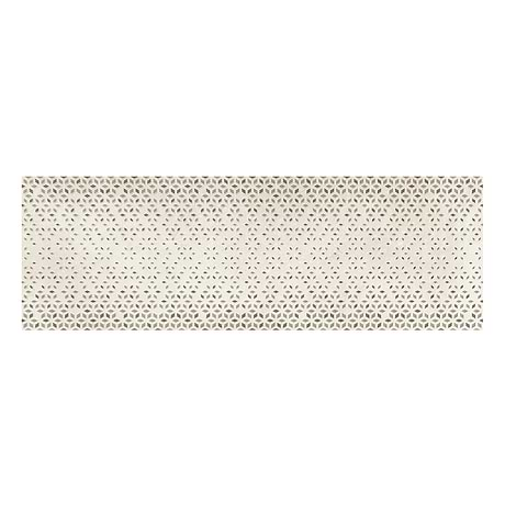 Terramay Flower Taupe 12x36 Textured Mixed Finish Ceramic Tile