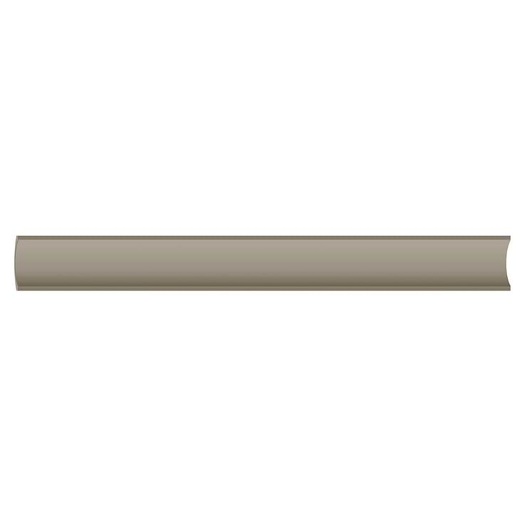 Roller Taupe Fluted Column 4x36 3D Handmade Matte Ceramic Tile