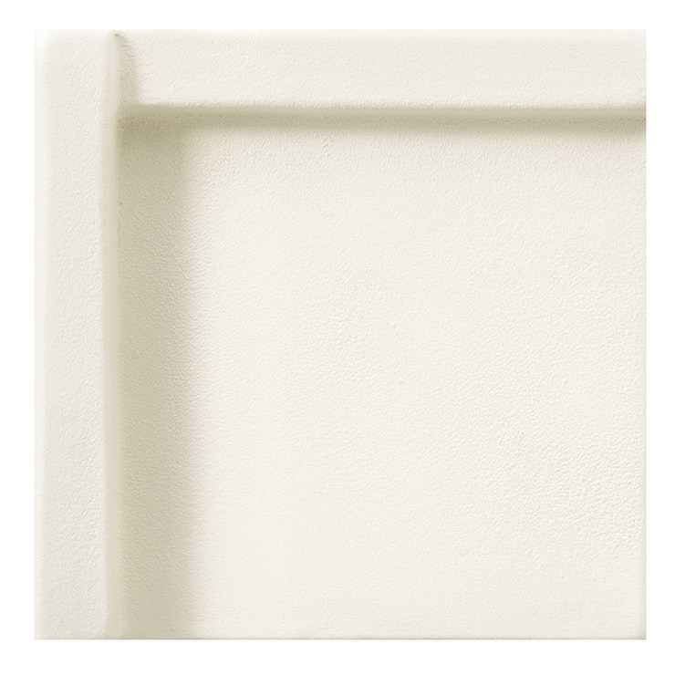 Roller Cross White 4x4 3D Handmade Matte Ceramic Tile