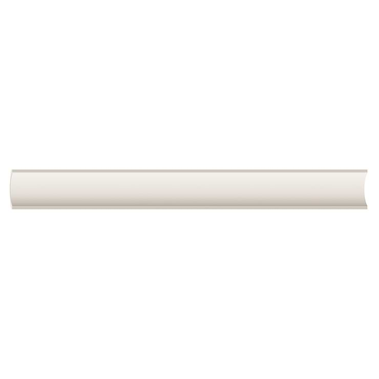 Roller White Fluted Column 4x36 3D Handmade Matte Ceramic Tile