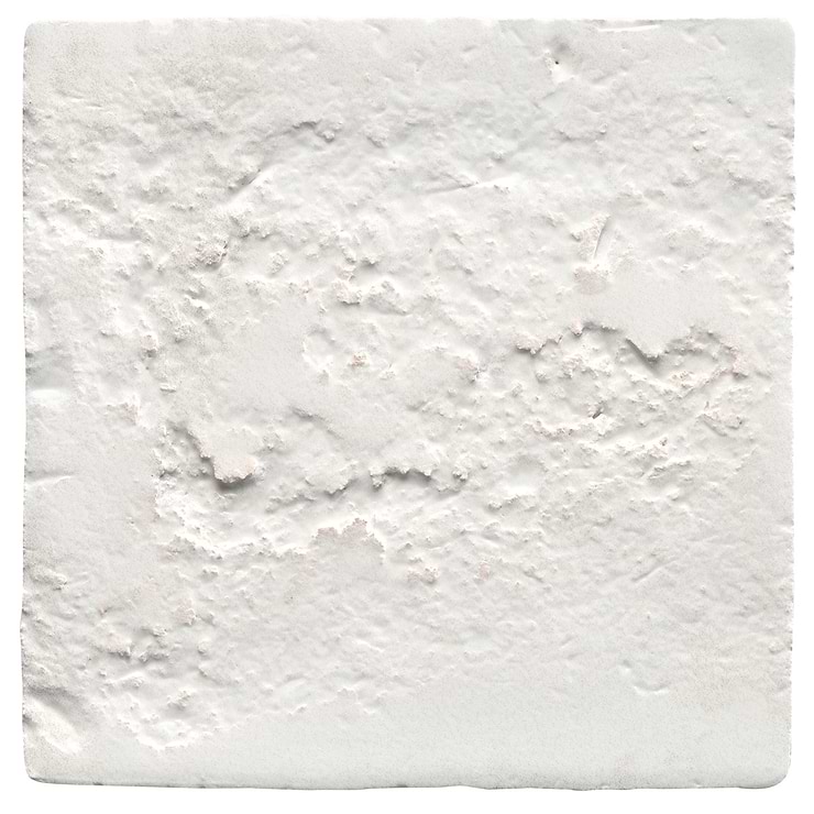 Navari White 5x5 Textured Matte Ceramic Tile