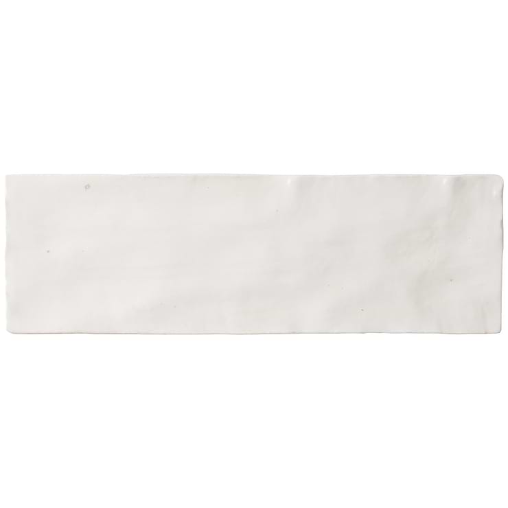 Portmore White 3x8 Glazed Ceramic Tile