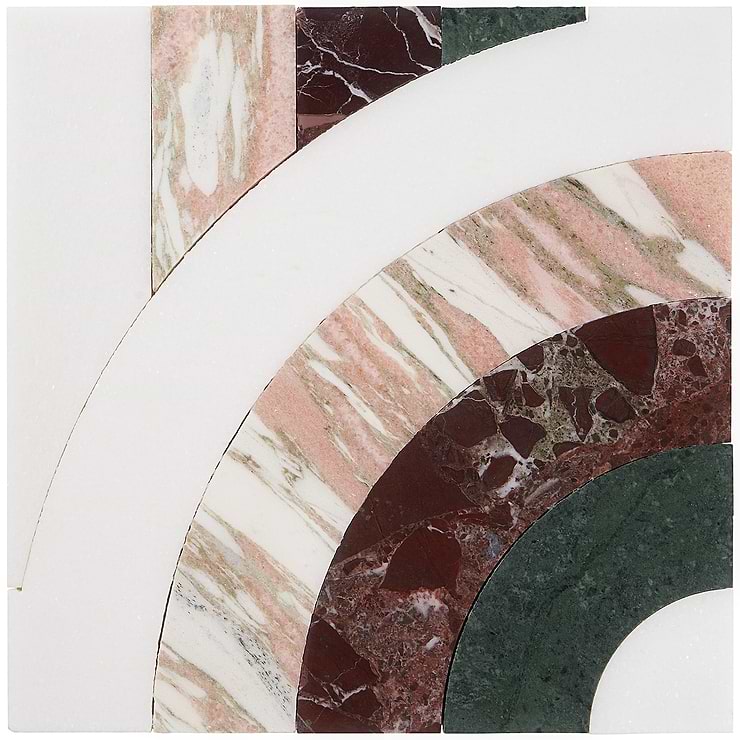 Arc Passion 12x12 Polished Marble By Elizabeth Sutton: Pattern 30