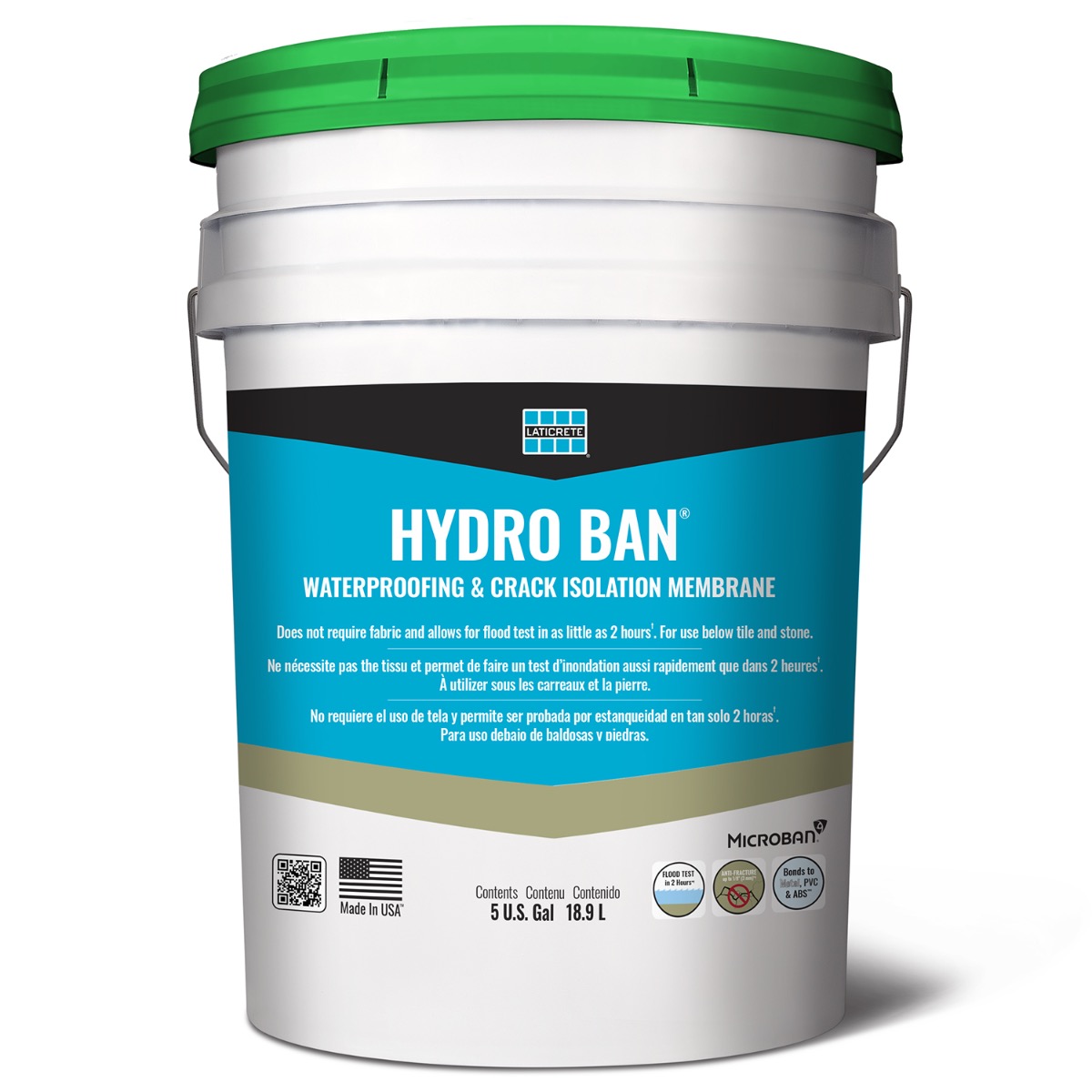 Laticrete Hydro Ban® Waterproofing & Crack Isolation Membrane - 5 Gallon