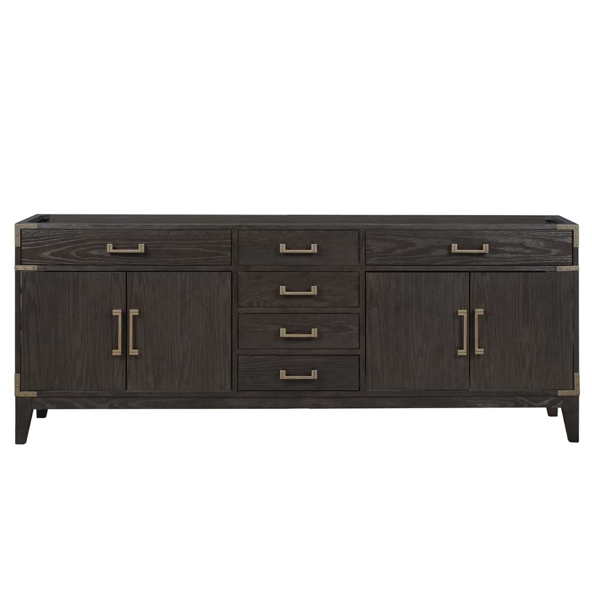 Aiden Brown Oak 84" Single Vanity without Top