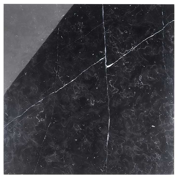 Nero Marquina 24x24 Polished Marble Tile