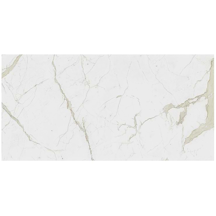 TileBarXL Marmi Slim White Calacatta 60x120 Polished Porcelain Slab