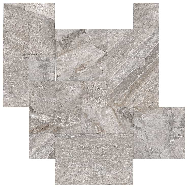 Shala Storm Gray French Pattern Matte Porcelain Tile