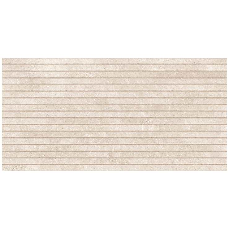 Lune Ribbon Beige 24x48 Matte Porcelain Tile