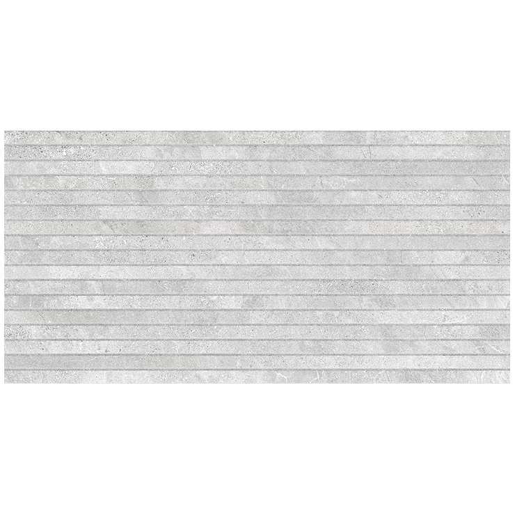 Lune Ribbon Gray 24x48 Matte Porcelain Tile