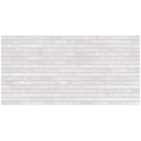 Lune Ribbon Ice Light Gray 24x48 Matte Porcelain Tile