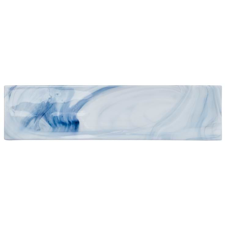 Alisa Day Blue 3x12 Polished Subway Glass Tile