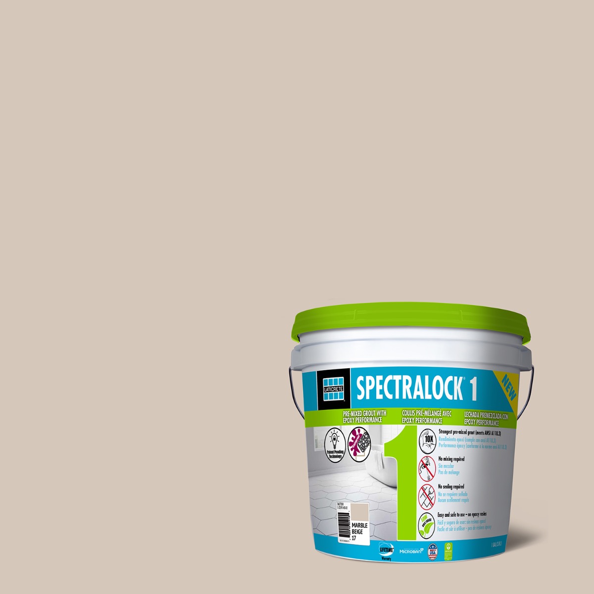 Laticrete SpectraLock 1 Marble Beige Grout- Gallon