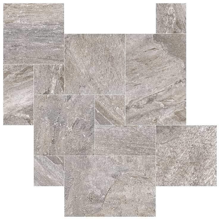 Shala Storm Gray French Pattern Matte Porcelain Tile