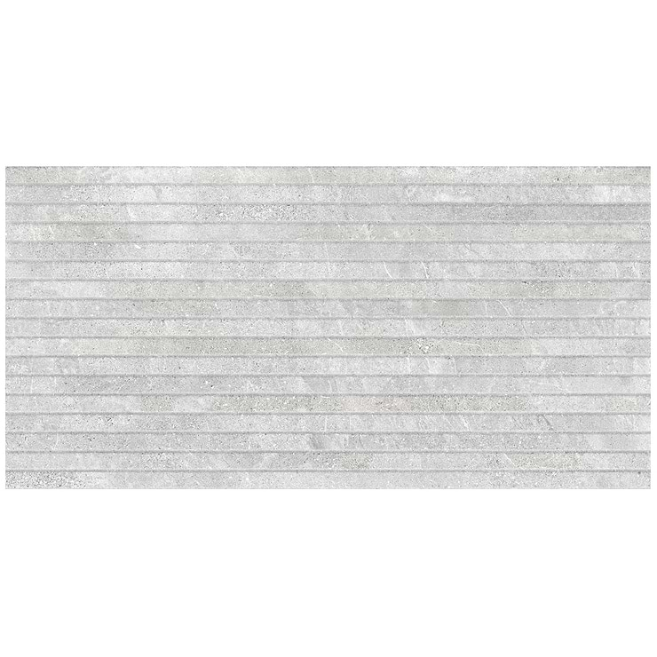 Lune Ribbon Gray 24x48 Matte Porcelain Tile