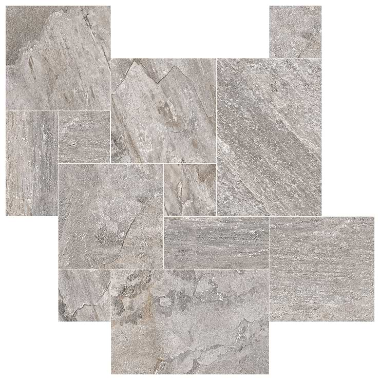 Shala Storm Gray French Pattern Matte Porcelain Tile