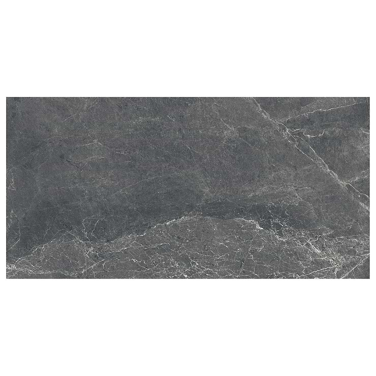 ZenTech Graphite Gray 24x48 Matte Porcelain Tile