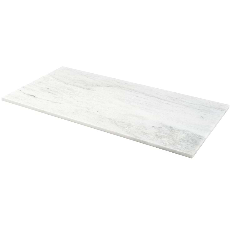 Alaska White 12x24" Honed Marble Tile