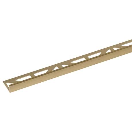 Blanke Essentials Brushed Anodized Satin Gold 3/8" (9.5mm) Edge Protector Trim