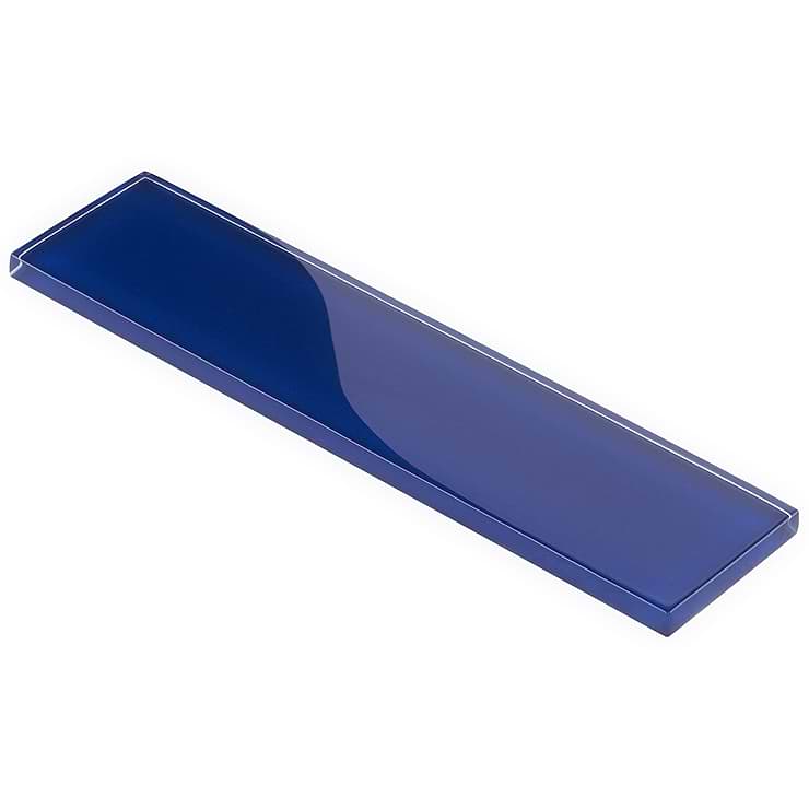 Loft Royal Blue 2x8 Polished Glass Tile