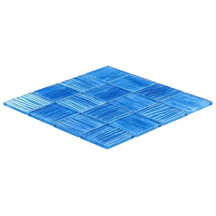 Bimini Azure 3x3 Polished Glass Mosaic