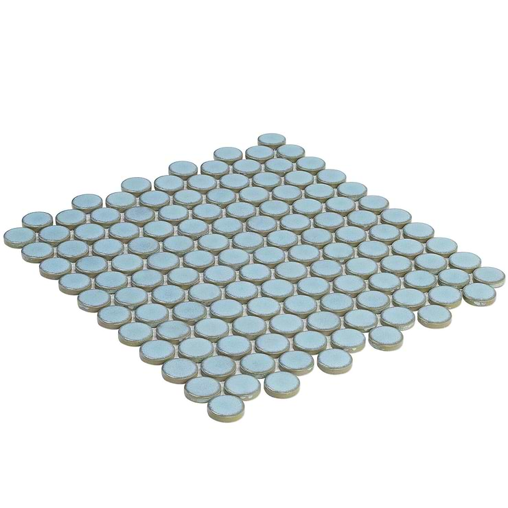 Nirvana Bliss Rimmed 1" Circles Ceramic Tile